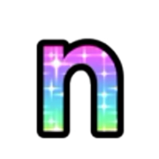 🔡 Эмодзи «Rainbow Glitter Font» для Telegram