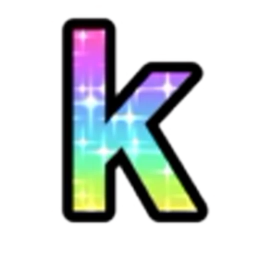 🔡 Эмодзи «Rainbow Glitter Font» для Telegram