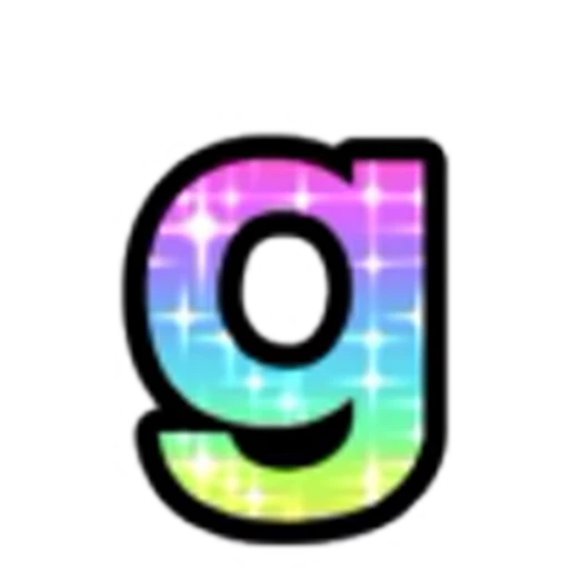 🔡 Эмодзи «Rainbow Glitter Font» для Telegram