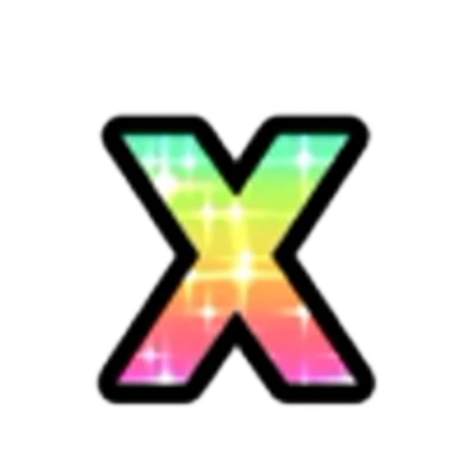 🔡 Эмодзи «Rainbow Glitter Font» для Telegram