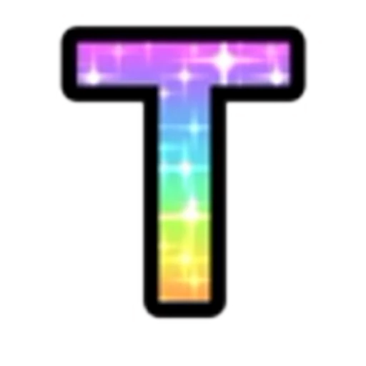 🔠 Эмодзи «Rainbow Glitter Font» для Telegram