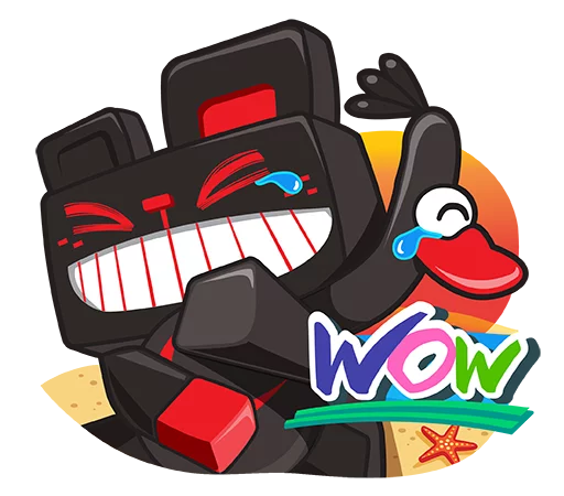 😆 Стикер «RainbowRoad» для Telegram