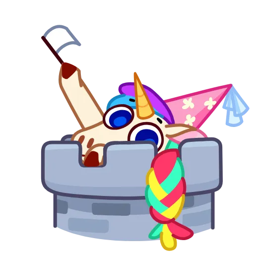 🏳️ Стикер «Rainicorn» для Telegram