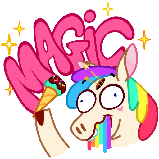 🌈 Стикер «Rainicorn» для Telegram