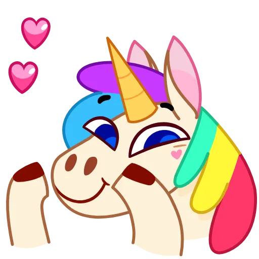 😘 Стикер «Rainicorn» для Telegram