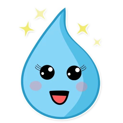 Стикерпак Raindrops для Telegram — скачать