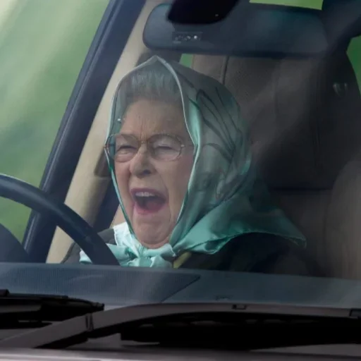 🚗 Стикер «Rainha Elizabeth» для Telegram