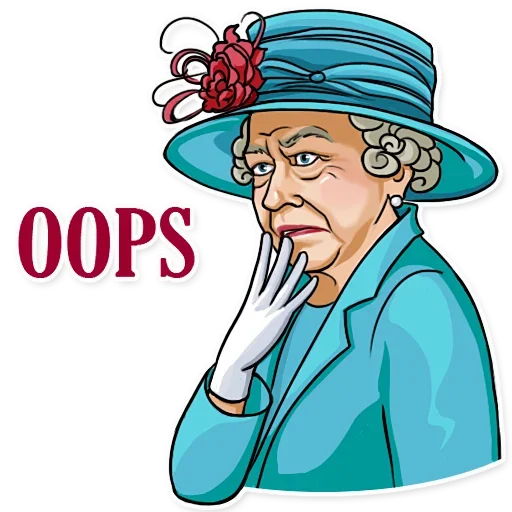 😳 Стикер «Rainha Elizabeth» для Telegram