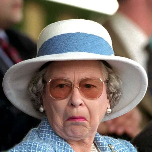🤷‍♂ Стикер «Rainha Elizabeth» для Telegram