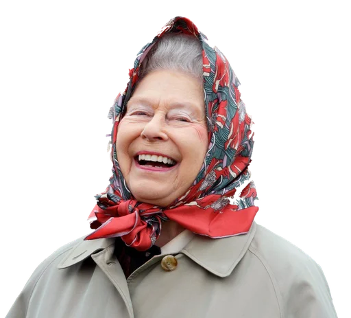 😄 Стикер «Rainha Elizabeth» для Telegram