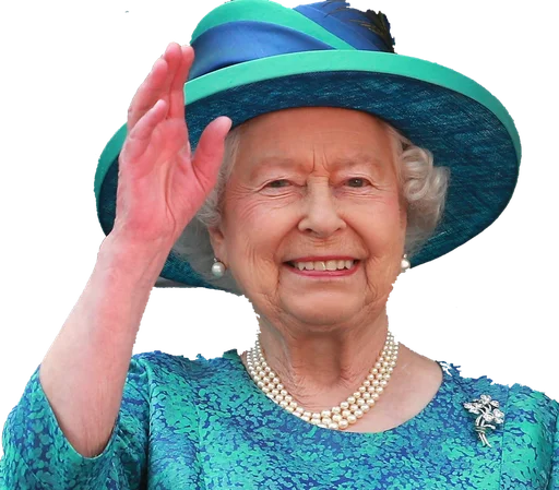 🙋‍♀ Стикер «Rainha Elizabeth» для Telegram