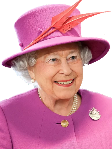😅 Стикер «Rainha Elizabeth» для Telegram