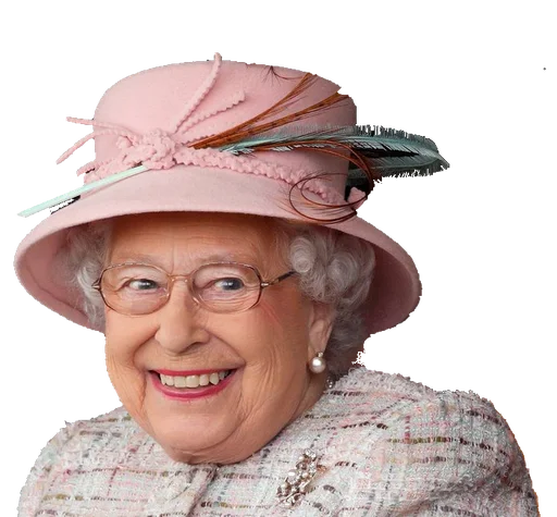 😅 Стикер «Rainha Elizabeth» для Telegram