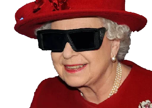 😎 Стикер «Rainha Elizabeth» для Telegram