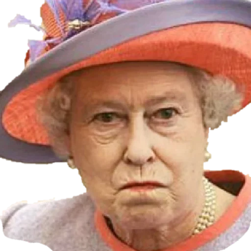 🤨 Стикер «Rainha Elizabeth» для Telegram