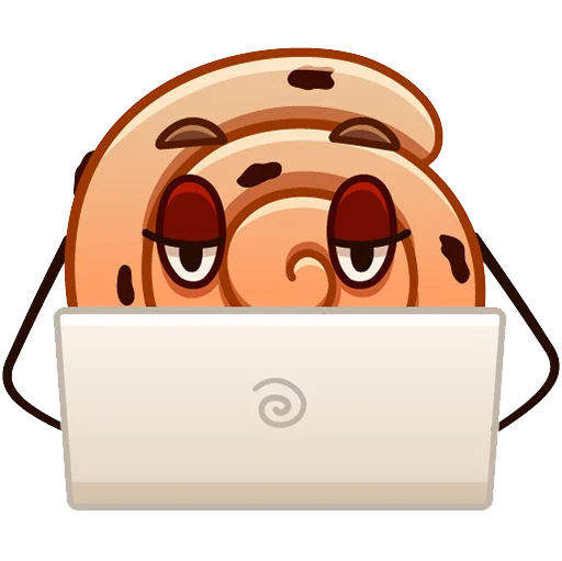 🧑‍💻 Стикер «Булочка с изюмом» для Telegram