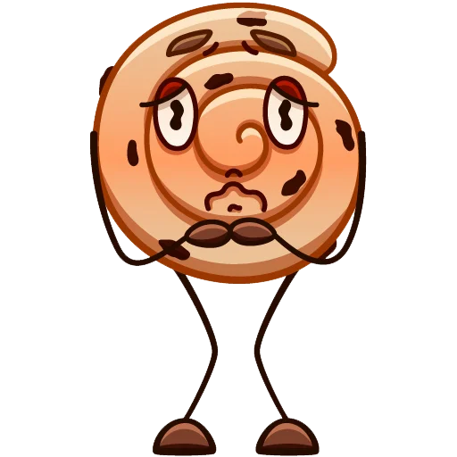🥺 Стикер «Булочка с изюмом» для Telegram