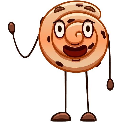 👋 Стикер «Булочка с изюмом» для Telegram