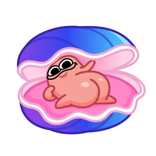 🤩 Стикер «Ракушка» для Telegram
