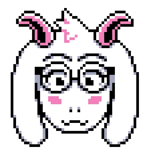 😶 Стикер «Ralsei i przyjaciele» для Telegram