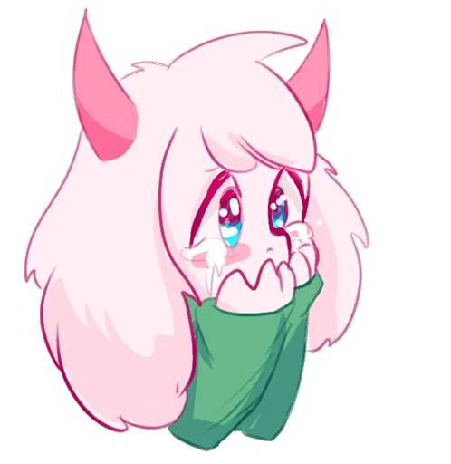 😢 Стикер «Ralsei» для Telegram
