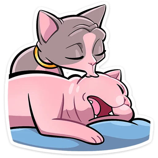 💘 Стикер «Рамзес и Клео 2.0» для Telegram