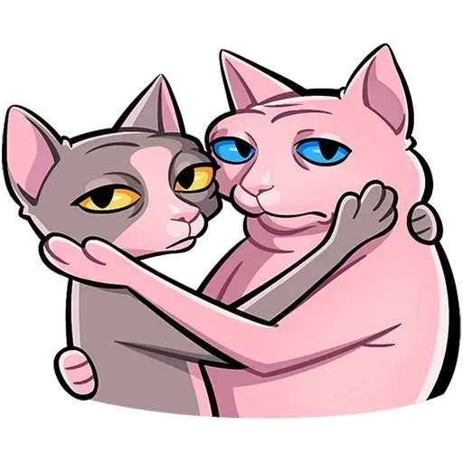 😶 Стикер «Рамзес и Клео 2 Без Текста» для Telegram