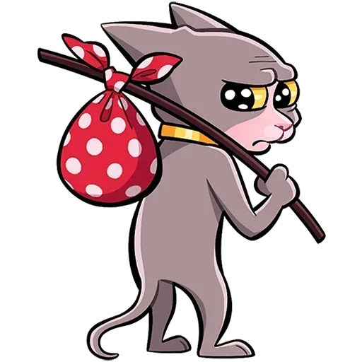 🙁 Стикер «Рамзес и Клео 2 Без Текста» для Telegram