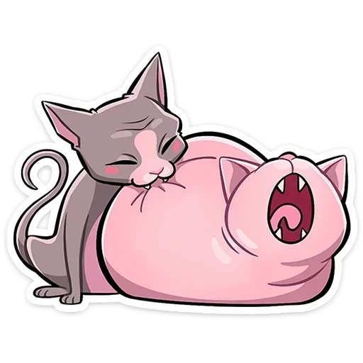 😈 Стикер «Рамзес и Клео 2» для Telegram
