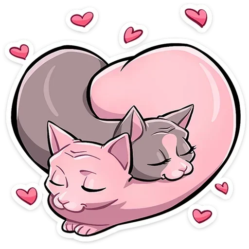 ❤️ Стикер «Рамзес и Клео 2» для Telegram