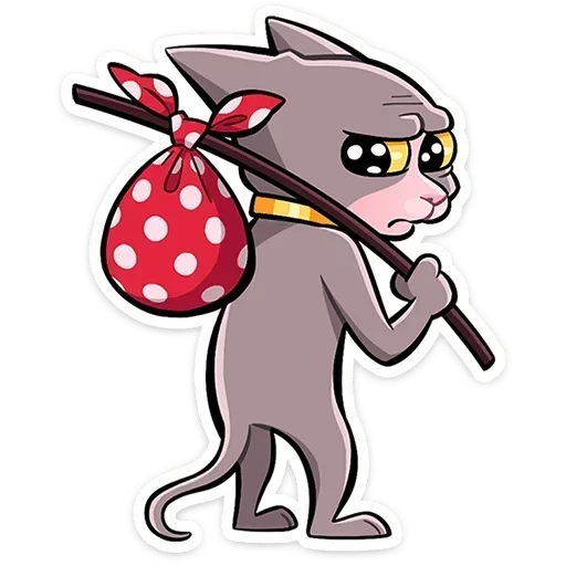 🙁 Стикер «Рамзес и Клео 2» для Telegram