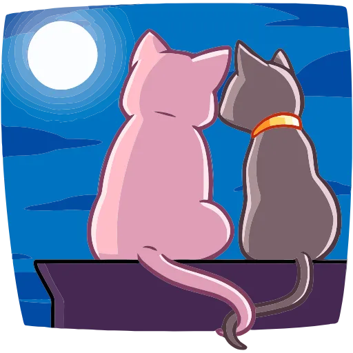 🌖 Эмодзи «Рамзес и Клео» для Telegram