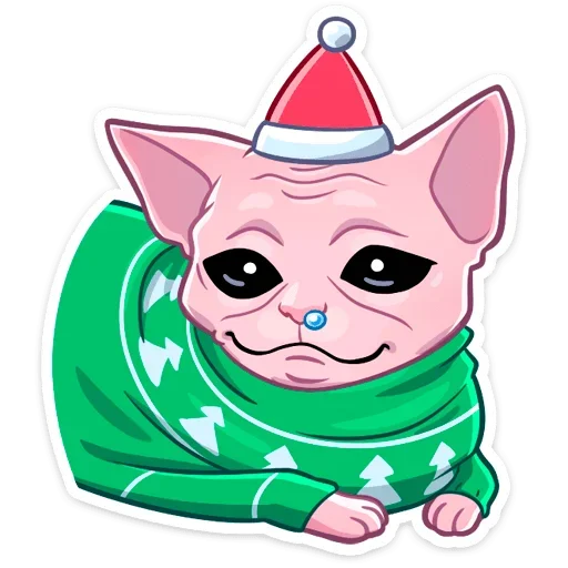 🤤 Стикер «Нарядный Рамзес» для Telegram