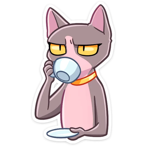 ☕️ Стикер «Рамзес и Клео» для Telegram