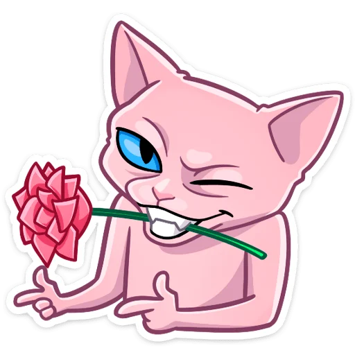 🌹 Стикер «Рамзес и Клео» для Telegram