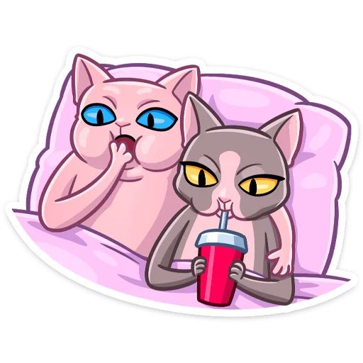 🧃 Стикер «Рамзес и Клео» для Telegram