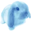Стикер 19 ⠀⠀ ⠀ Random blue