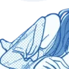 Стикер 47 ⠀⠀ ⠀ Random blue