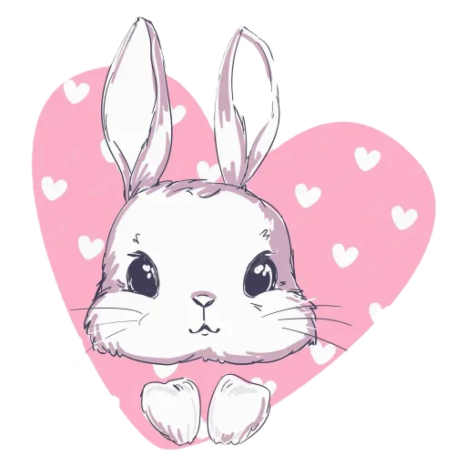 🐰 Стикер «Cute Animals» для Telegram