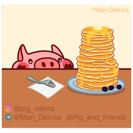 🥞 Стикер «Random Pig Valera» для Telegram