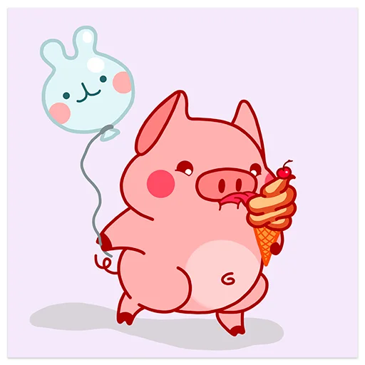 🍦 Стикер «Random Pig Valera» для Telegram