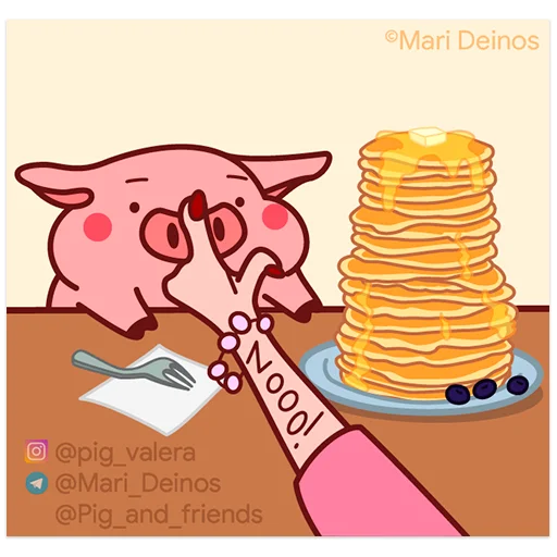 🥞 Стикер «Random Pig Valera» для Telegram