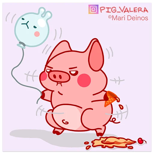 🍦 Стикер «Random Pig Valera» для Telegram
