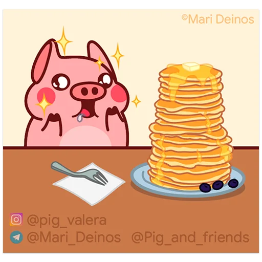 🥞 Стикер «Random Pig Valera» для Telegram