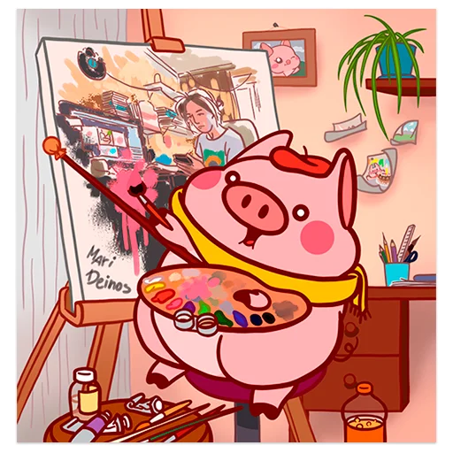 🎨 Стикер «Random Pig Valera» для Telegram