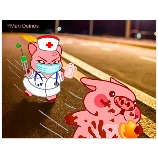🛣 Стикер «Random Pig Valera» для Telegram