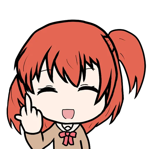 🖕 Стикер «Bocchi the Rock! ?» для Telegram