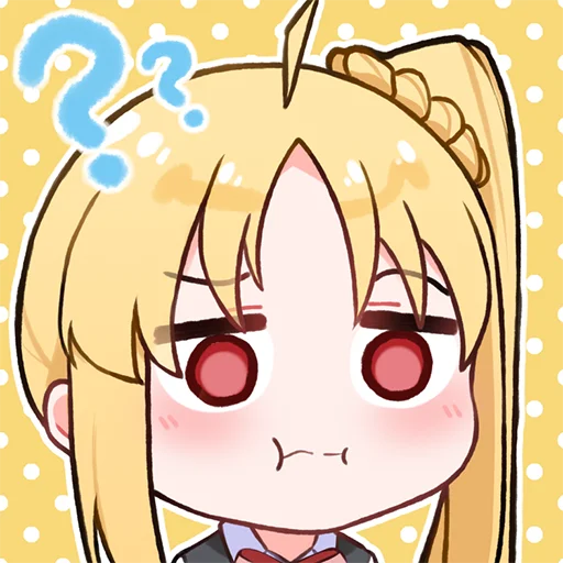 ❔ Стикер «Bocchi the Rock! ?» для Telegram