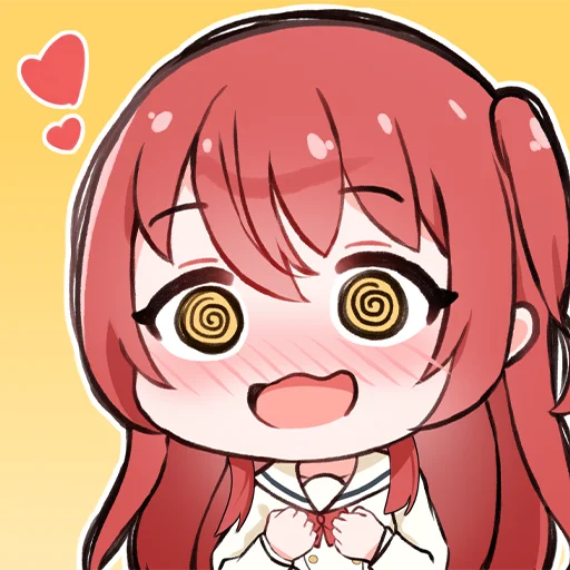 😵‍💫 Стикер «Bocchi the Rock! ?» для Telegram