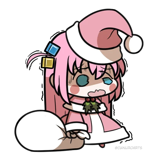 🧑‍🎄 Стикер «Bocchi the Rock! ?» для Telegram